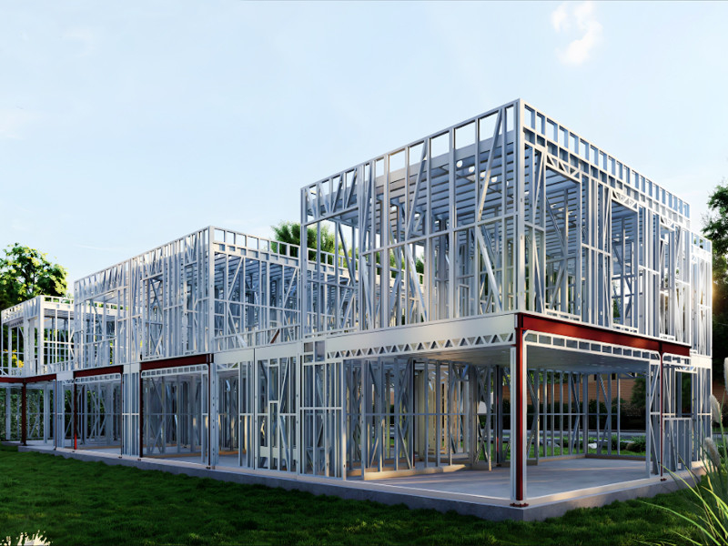 AS/AZ/EU/USA Standart hafif çaplı çelik ev / prefab tam donanımlı metal ev