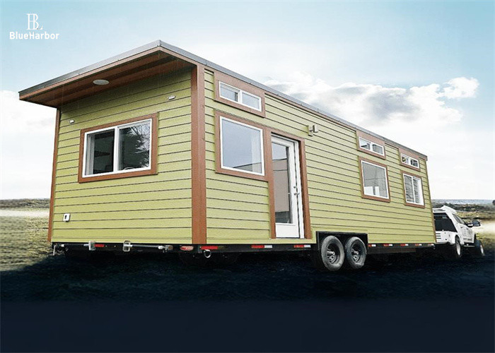 Hafif çelik yapısı Prefab Mini Evler 2-3 kişilik Beige 3 ton